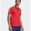 Adidas Originals 3 Stripe Trefoil Tee - Red (Spain) -FatBuddhaStore Clothing 3 stripe trefoil tee red spain p30375 104754 medium