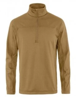 Fjallraven Abisko Lite Half Zip Fleece - Buckwheat Brown