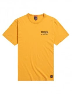 Adcote Tee - Old Gold/Indigo