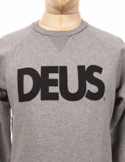 Deus Ex Machina All Caps Crew Sweat - Grey Heather -FatBuddhaStore Clothing all caps crew sweat grey heather p24729 88345 medium