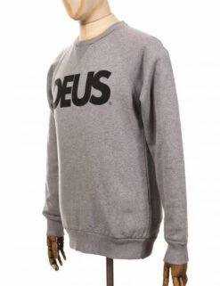 Deus Ex Machina All Caps Crew Sweat - Grey Heather -FatBuddhaStore Clothing all caps crew sweat grey heather p24729 88346 medium
