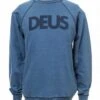 Deus Ex Machina All Caps Indigo Crew Sweat - Light Indigo 1 Deus Ex Machina All Caps Indigo Crew Sweat - Light Indigo -FatBuddhaStore Clothing all caps indigo crew sweat light indigo p23658 84541 medium