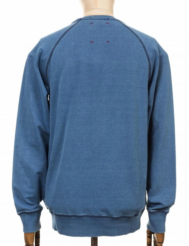 All Caps Indigo Crew Sweat - Light Indigo Deus Ex Machina All Caps Indigo Crew Sweat - Light Indigo -FatBuddhaStore Clothing all caps indigo crew sweat light indigo p23658 84542 medium