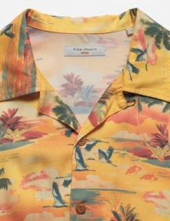 Nudie Jeans Arvid Hawaii Shirt - Sunflower -FatBuddhaStore Clothing arvid hawaii shirt sunflower p36034 121334 medium