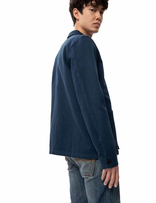 Barney Worker Jacket - Indigo Blue Nudie Jeans Barney Worker Jacket - Indigo Blue -FatBuddhaStore Clothing barney worker jacket indigo blue p30960 106565 medium