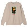 Obey Clothing Bear Icon Crew Sweat - Oatmilk -FatBuddhaStore Clothing bear icon crew sweat oatmilk p33624 114548 medium