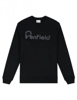 Penfield Bear Print Crew Sweat - Black