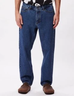 Obey Clothing Bender Denim Pant - Stonewash Indigo -FatBuddhaStore Clothing bender denim pant stonewash indigo p35642 121008 medium