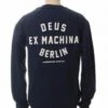 Deus Ex Machina Berlin Address Crew Sweat - Navy -FatBuddhaStore Clothing berlin address crew sweat navy p30071 103275 medium