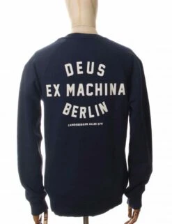 Deus Ex Machina Berlin Address Crew Sweat - Navy