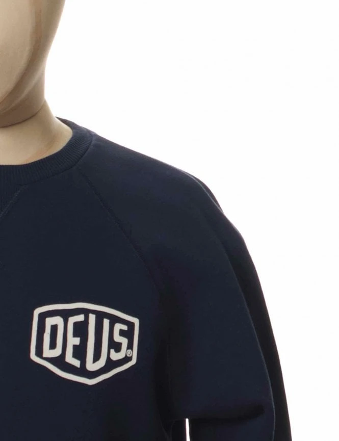 Berlin Address Crew Sweat - Navy Deus Ex Machina Berlin Address Crew Sweat - Navy -FatBuddhaStore Clothing berlin address crew sweat navy p30071 103277 medium