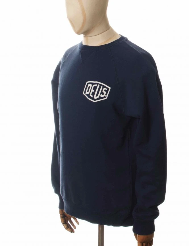 Berlin Address Crew Sweat - Navy Deus Ex Machina Berlin Address Crew Sweat - Navy -FatBuddhaStore Clothing berlin address crew sweat navy p30071 103278 medium