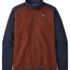 Patagonia Better Sweater 1/4-Zip Fleece - Barn Red W/New Navy 2 Patagonia Better Sweater 1/4-Zip Fleece - Barn Red W/New Navy -FatBuddhaStore Clothing better sweater 1 4 zip fleece barn red w new navy p31036 106859 medium