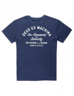 Deus Ex Machina Biarritz Address Pocket Tee - Navy