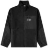 Borg Zip Fleece - Black 2 Borg Zip Fleece - Black -FatBuddhaStore Clothing borg zip fleece black p35243 118228 medium