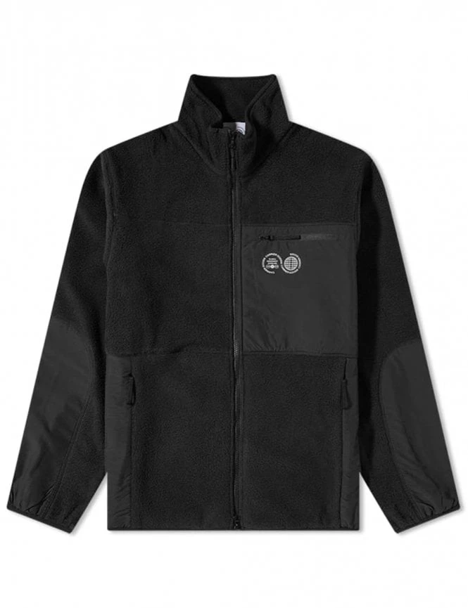 Borg Zip Fleece - Black Borg Zip Fleece - Black -FatBuddhaStore Clothing borg zip fleece black p35243 118228 medium