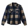 Brixton Bowery Arctic Fleece Shirt - Moonlight Ocean/Mojave