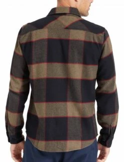 Brixton Bowery Flannel Shirt - Heather Grey/Charcoal -FatBuddhaStore Clothing bowery flannel shirt heather grey charcoal p21499 123520 medium