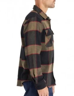 Brixton Bowery Flannel Shirt - Heather Grey/Charcoal -FatBuddhaStore Clothing bowery flannel shirt heather grey charcoal p21499 123522 medium