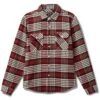 Brixton Bowery Flannel Shirt - Island Berry/Whitecap