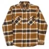 Brixton Bowery Flannel Shirt - Medal Bronze -FatBuddhaStore Clothing bowery flannel shirt medal bronze p31842 121623 medium