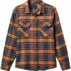 Brixton Bowery Flannel Shirt - Ocean Blue/Palm Desert