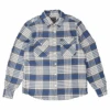 Brixton Bowery Flannel Shirt - Pacific Blue 2 Brixton Bowery Flannel Shirt - Pacific Blue -FatBuddhaStore Clothing bowery flannel shirt pacific blue p34954 121627 medium