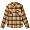 Brixton Bowery Flannel Shirt - Sand/Black 2 Brixton Bowery Flannel Shirt - Sand/Black -FatBuddhaStore Clothing bowery flannel shirt sand black p36583 123527 medium