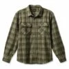 Brixton Bowery Heavy Weight Shirt - Military Olive/Black