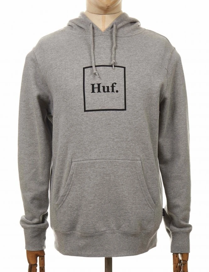 Box Logo Hooded Sweat - Grey Heather HUF Box Logo Hooded Sweat - Grey Heather -FatBuddhaStore Clothing box logo hooded sweat grey heather p29320 100653 medium