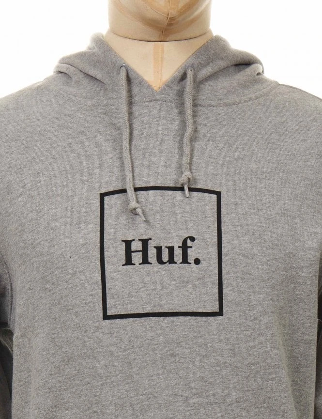 Box Logo Hooded Sweat - Grey Heather HUF Box Logo Hooded Sweat - Grey Heather -FatBuddhaStore Clothing box logo hooded sweat grey heather p29320 100655 medium