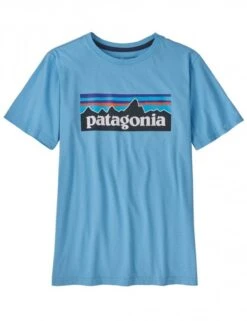 Patagonia Boy's Regenerative Organic Cotton Tee - Lago Blue