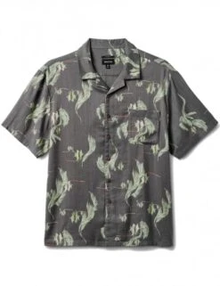 Brixton Bunker Slub Woven Shirt - Washed Sea/Black Foam