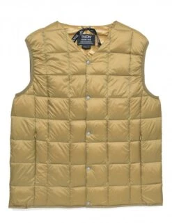 Button Down Vest - Beige
