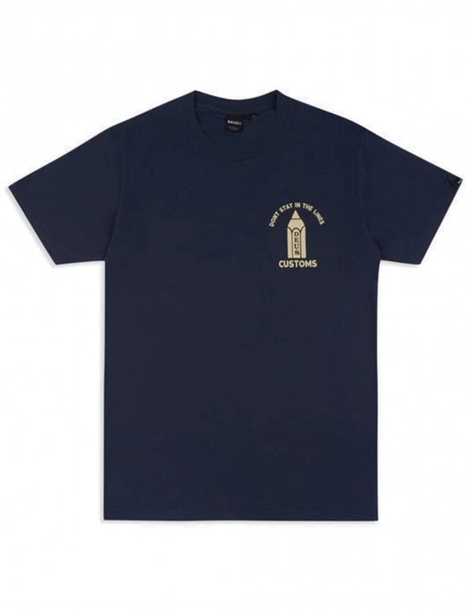 Canyons Tee - Navy Deus Ex Machina Canyons Tee - Navy -FatBuddhaStore Clothing canyons tee navy p33120 113470 medium