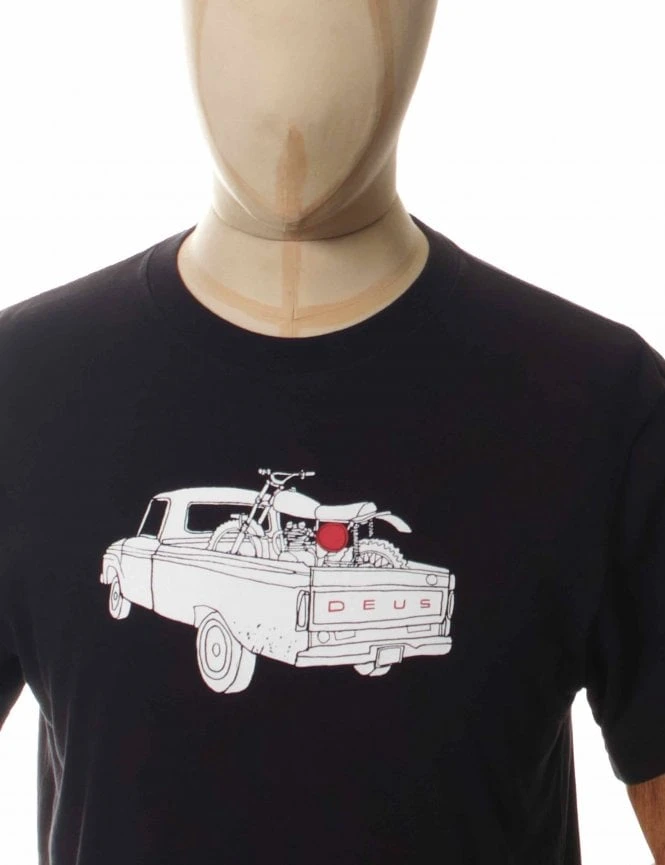 Carby Pickup Tee - Black Deus Ex Machina Carby Pickup Tee - Black -FatBuddhaStore Clothing carby pickup tee black p30077 103267 medium