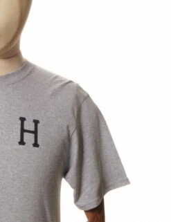 HUF Classic H Tee - Grey Heather -FatBuddhaStore Clothing classic h tee grey heather p29980 102709 medium