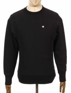 Champion Reverse Weave Crewneck Sweatshirt - NBK Black