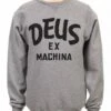 Deus Ex Machina Curvy Crew Sweat - Grey Heather -FatBuddhaStore Clothing curvy crew sweat grey heather p21555 79185 medium