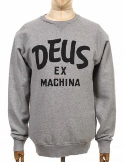 Deus Ex Machina Curvy Crew Sweat - Grey Heather