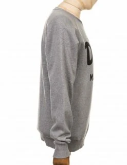 Deus Ex Machina Curvy Crew Sweat - Grey Heather -FatBuddhaStore Clothing curvy crew sweat grey heather p21555 79189 medium