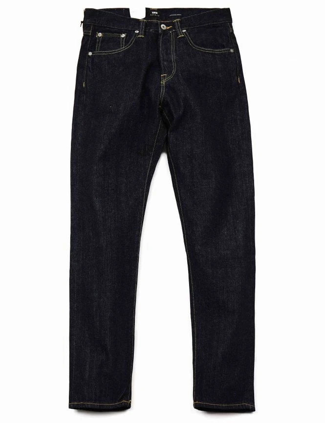 ED-45 Loose Tapered Red Selvedge Jeans - Blue Rinsed ED-45 Loose Tapered Red Selvedge Jeans - Blue Rinsed -FatBuddhaStore Clothing ed 45 loose tapered red selvedge jeans blue rinsed p27058 95783 medium