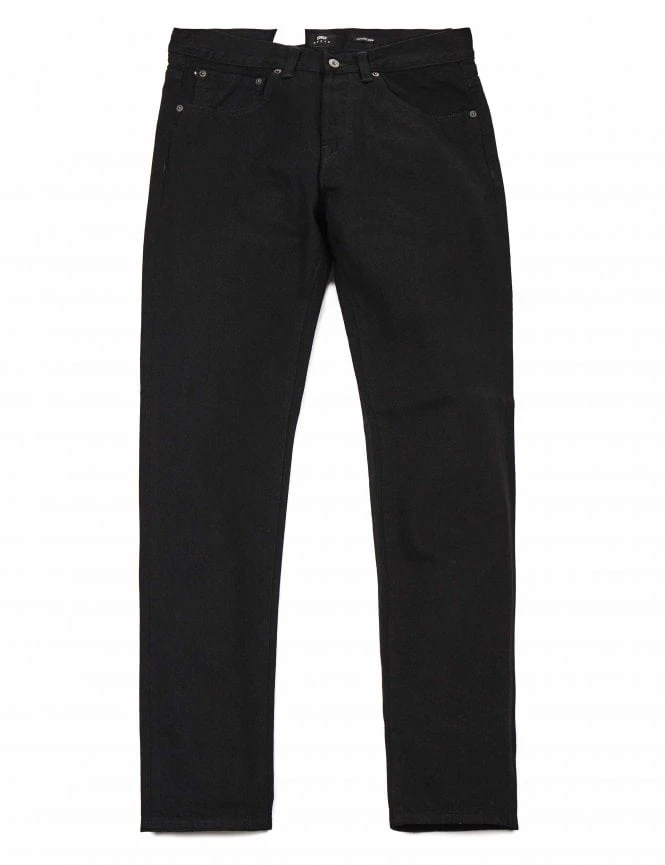 ED-80 Slim Tapered Selvedge Jeans- Black Rinsed ED-80 Slim Tapered Selvedge Jeans- Black Rinsed -FatBuddhaStore Clothing ed 80 slim tapered selvedge jeans black rinsed p27830 98535 medium