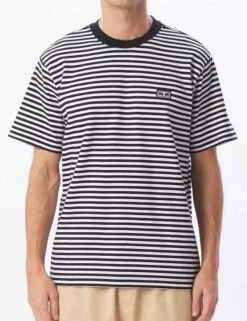 Obey Clothing Established Works Eyes Stripe Tee - Black/Multi 4 Obey Clothing Established Works Eyes Stripe Tee - Black/Multi -FatBuddhaStore Clothing established works eyes stripe tee black multi p35629 120941 medium