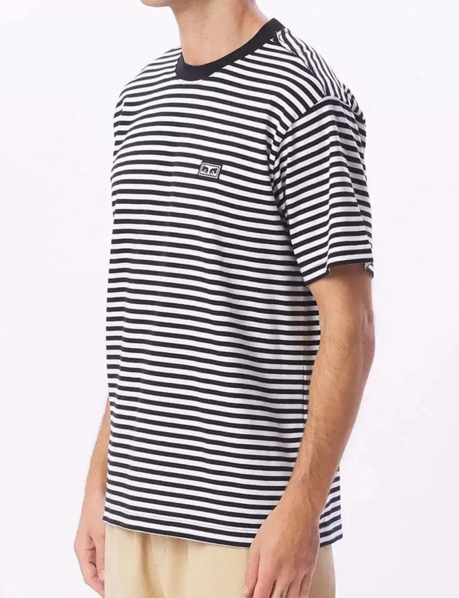 Established Works Eyes Stripe Tee - Black/Multi Obey Clothing Established Works Eyes Stripe Tee - Black/Multi -FatBuddhaStore Clothing established works eyes stripe tee black multi p35629 120942 medium