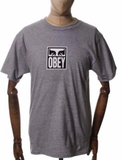 Obey Clothing Eyes Icon 3 Tee - Grey Heather