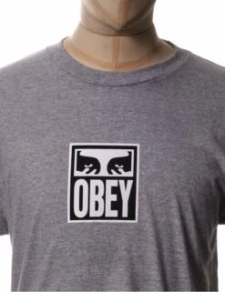 Obey Clothing Eyes Icon 3 Tee - Grey Heather -FatBuddhaStore Clothing eyes icon 3 tee grey heather p29874 102658 medium