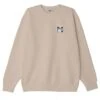 Obey Clothing Eyes Icon Crew Sweat - Oatmilk -FatBuddhaStore Clothing eyes icon crew sweat oatmilk p33623 114546 medium