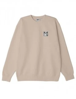 Obey Clothing Eyes Icon Crew Sweat - Oatmilk