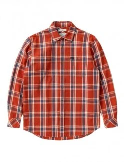 Nudie Jeans Filip Basket Plaid Shirt - Red Poppy